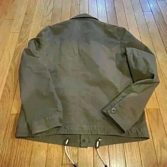 Men's Brown Button-Down Jacket Size S Casual Fall Mid-Length - Picture 6 of 7